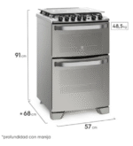 Cocina Electrolux 56 Cm Doble Horno 56DXQ - Image 4