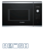 Microondas Grill Bosch Serie 6 Acero Inoxidable Y Negro 25l - Image 2