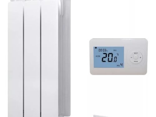 Radiador Eléctrico 3 Elem 500w Termostato Inalambrico
