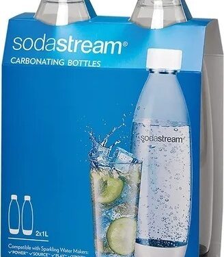 Botellas 1 Litro Twinpack Soda Stream Pack X 2 Negras