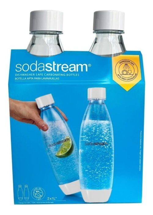 Pack X 2 Botellas Twinpack Soda Stream Blancas 1 L