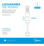 Mixer Minipimer Licuadora De Mano Midea 850w 3 Accesorios - Image 2