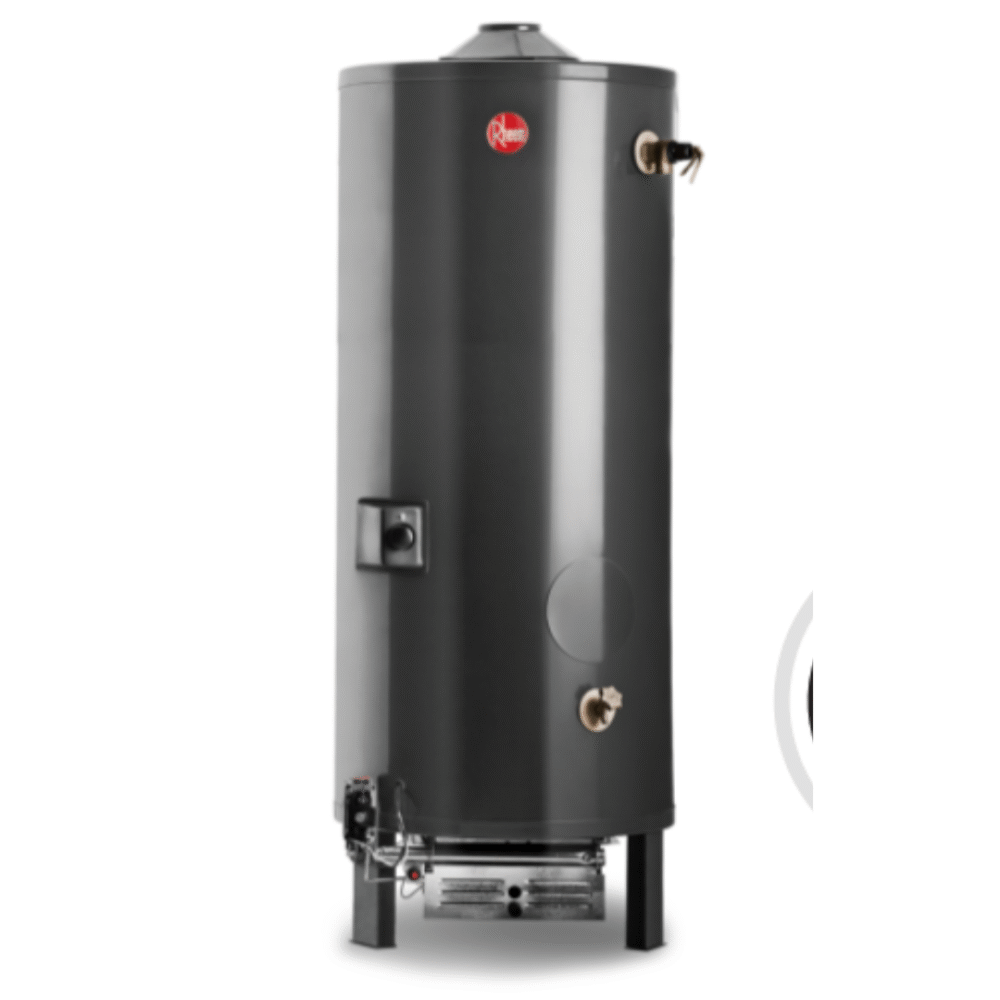 TERMOTANQUE RHEEM A GAS NATURAL COMERCIAL NEGRO 300LTS MOD: RHCTP300N