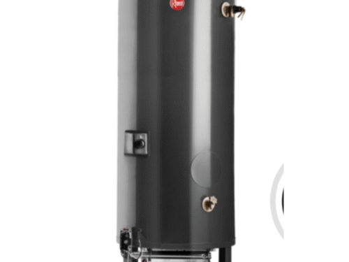 TERMOTANQUE RHEEM A GAS NATURAL COMERCIAL NEGRO 300LTS MOD: RHCTP300N