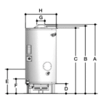 TERMOTANQUE RHEEM A GAS NATURAL COMERCIAL NEGRO 300LTS MOD: RHCTP300N - Image 2