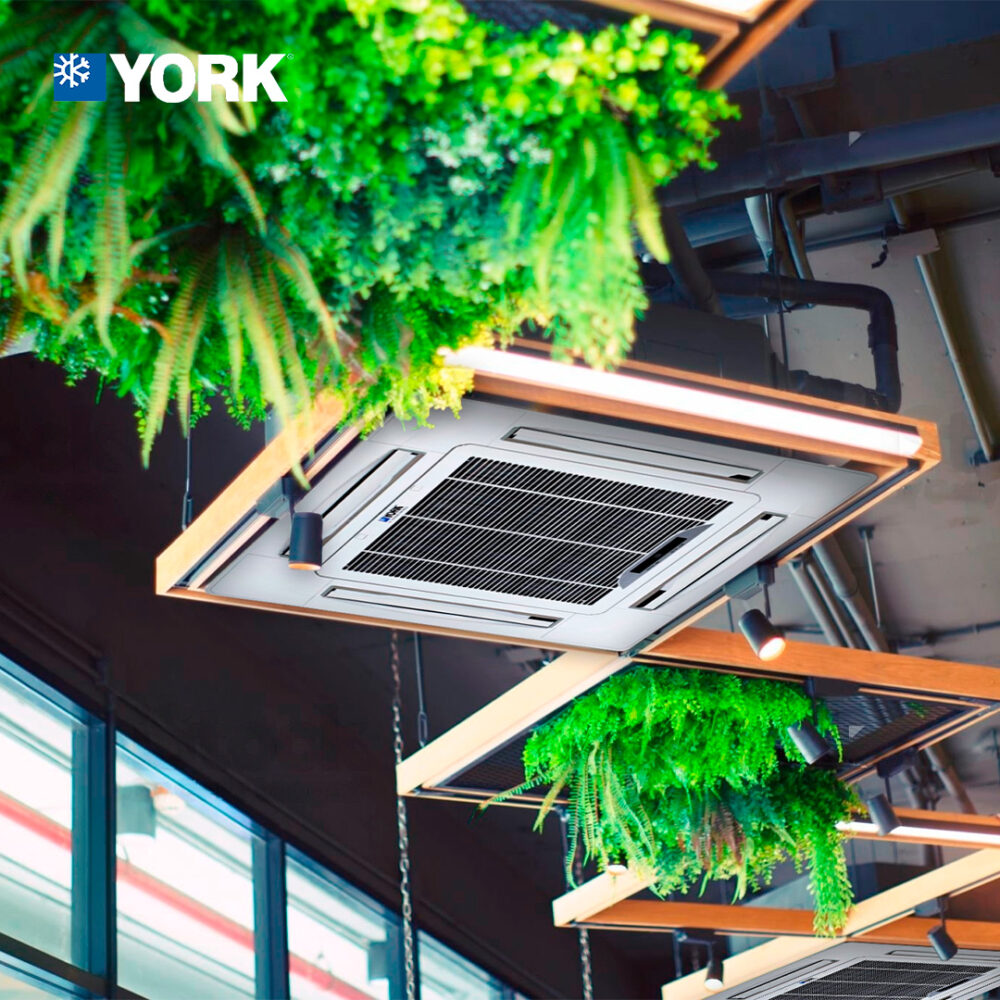 Sistema Cassette York 48k BTU/h Frío Calor On Off - Image 3