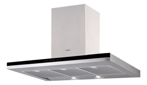 Campana Nodor De Pared De 90 Cm Inox Y Negro