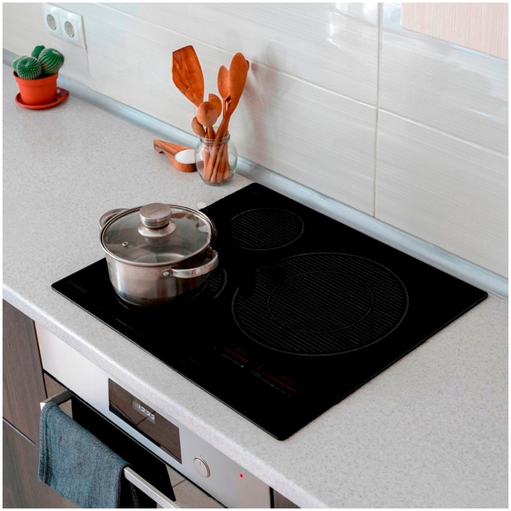 ANAFE NODOR DE INDUCCION C/DETECCION DE ZONAS Y BISEL FRONTAL 60CM MOD: ISN6323BK - Image 4