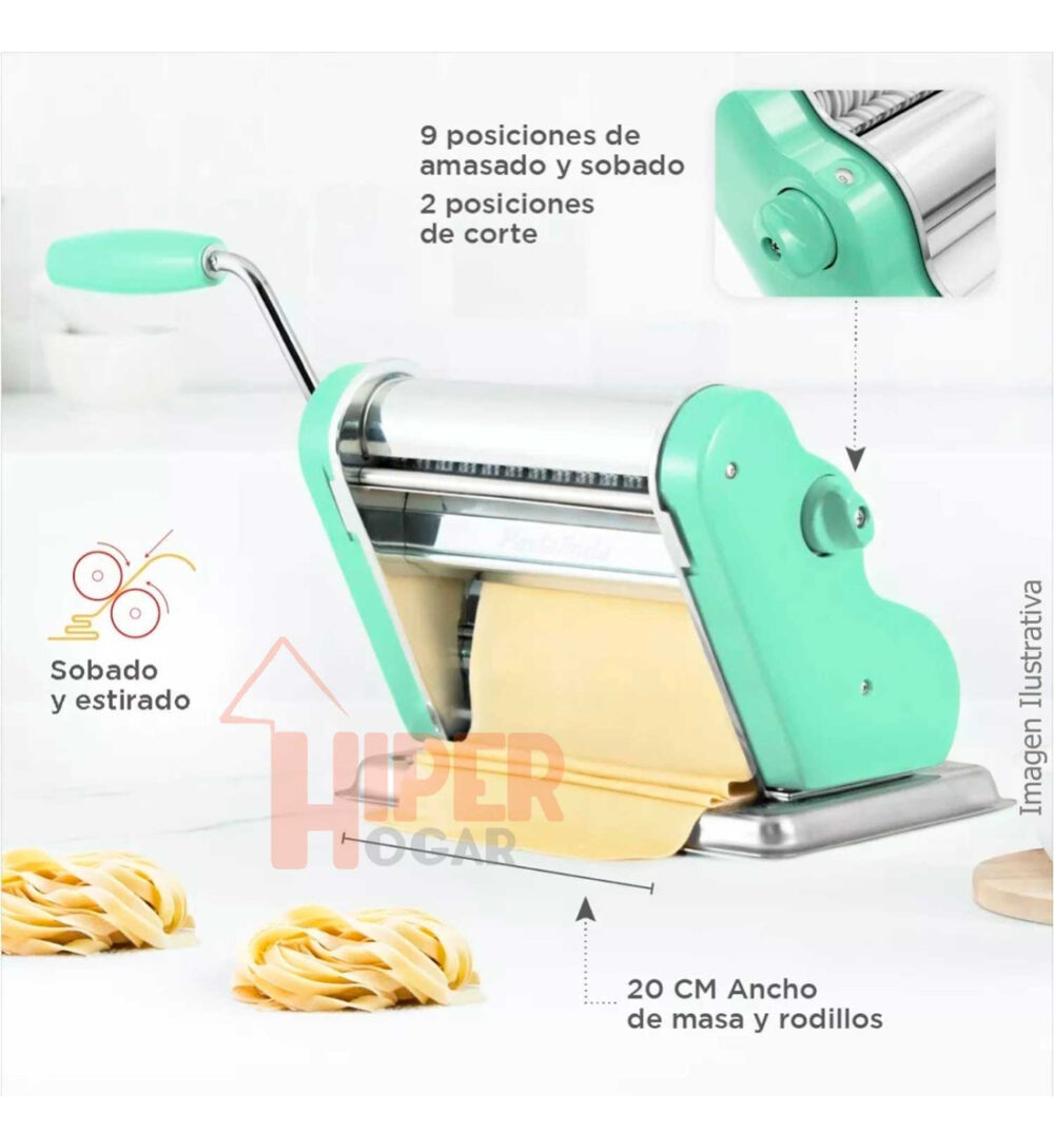 Máquina Para Pastas Pastalinda Clásica 200 Color Verde - Image 6