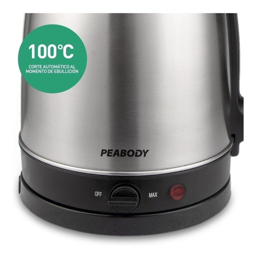 Pava Eléctrica Peabody Pe-k1708 Inox 2200w 1.7l - Image 4