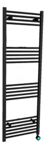 Toallero Domino Electrico D 150 Negro Peisa