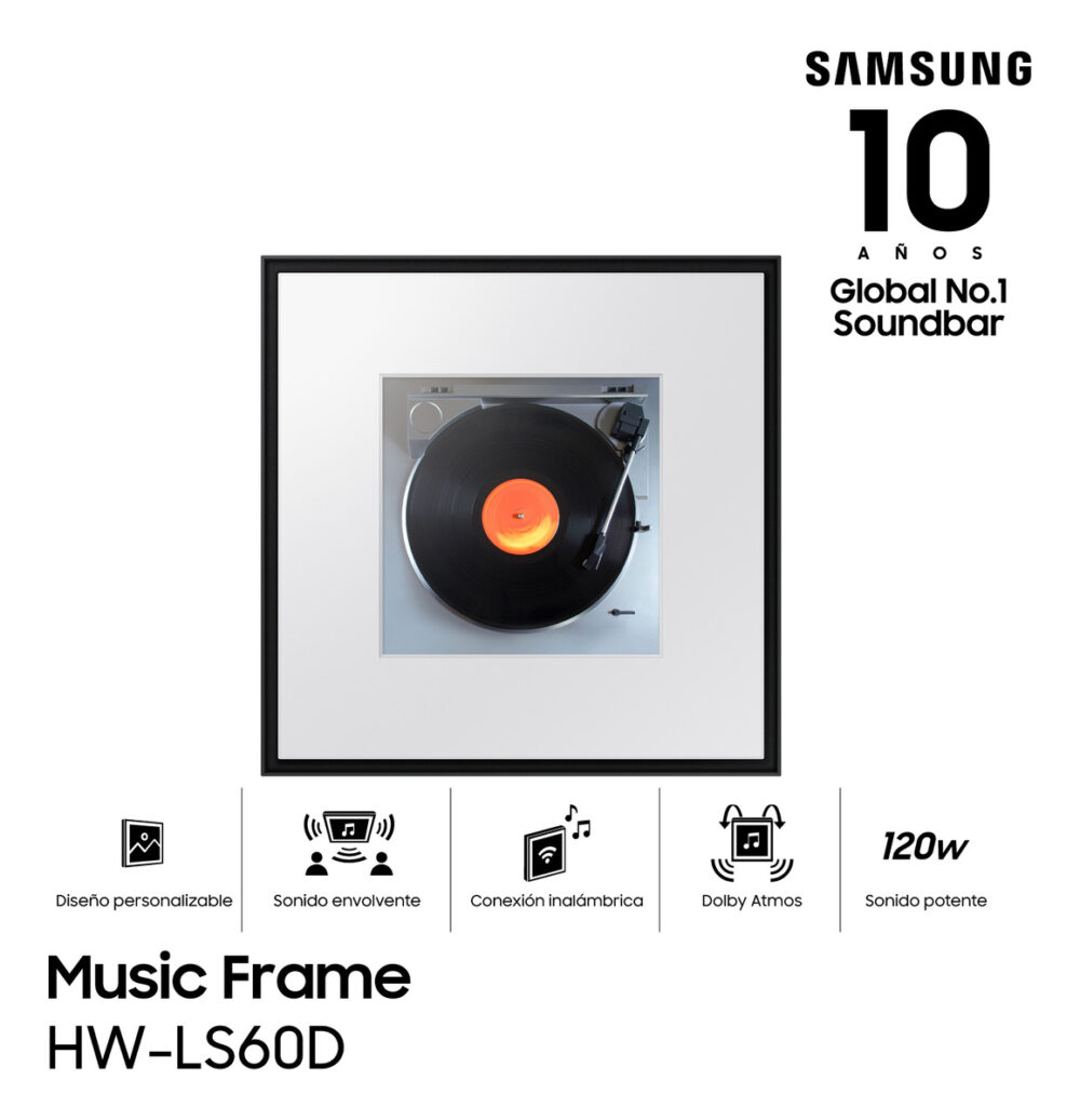 Parlante Inalambrico Samsung Music Frame Hw-ls60d Color Negro - Image 5