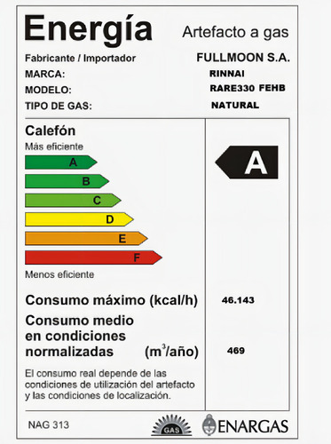 Calefón A Gas Tiro Forzado Rinnai Rar-e330fehb 32 Lts - Image 7