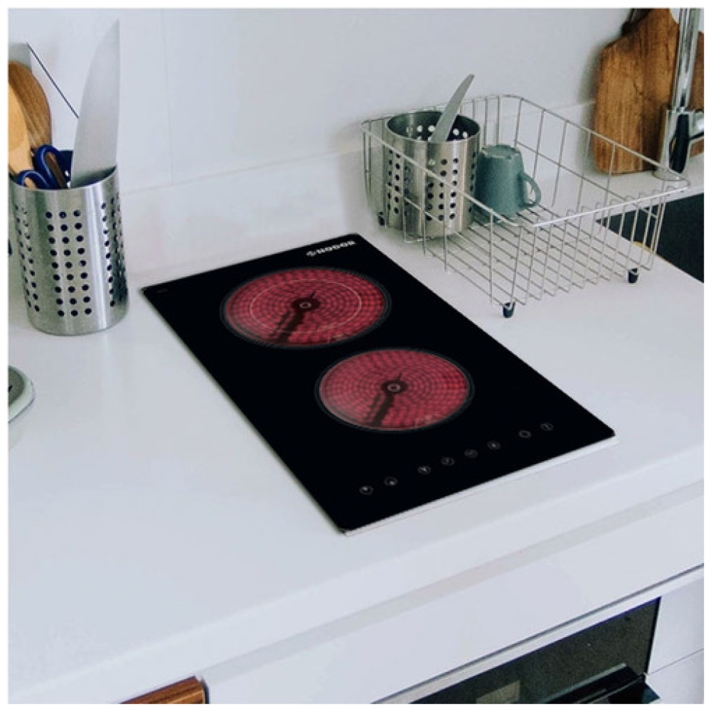 Anafe Vitroceramico Nodor De 30 Cm Y 2 Zonas Negro - Image 2