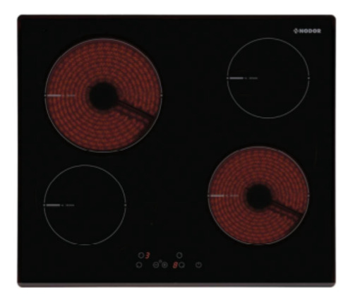 Anafe Vitroceramico Nodor De 60 Cm Y 4 Zonas
