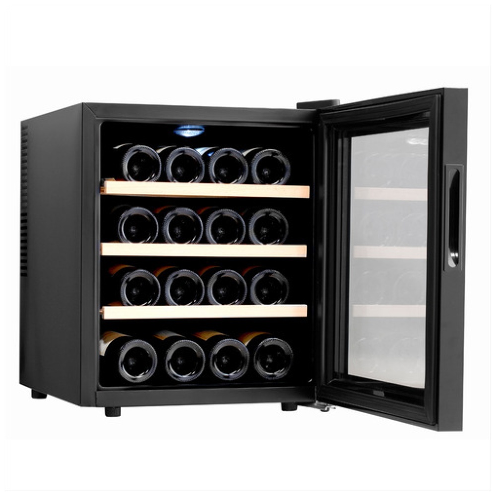 Cava Para Vinos Microsonic 16 Botellas C/ Estantes De Madera - Image 2
