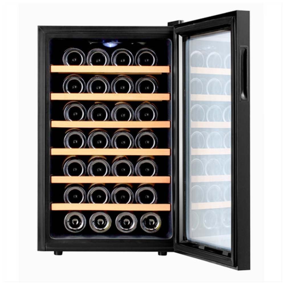 Cava Para Vinos Microsonic 28 Botellas C/ Estantes De Madera - Image 2