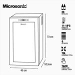 Cava Para Vinos Microsonic 28 Botellas C/ Estantes De Madera - Image 7