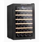 Cava Para Vinos Microsonic 28 Botellas C/ Estantes De Madera