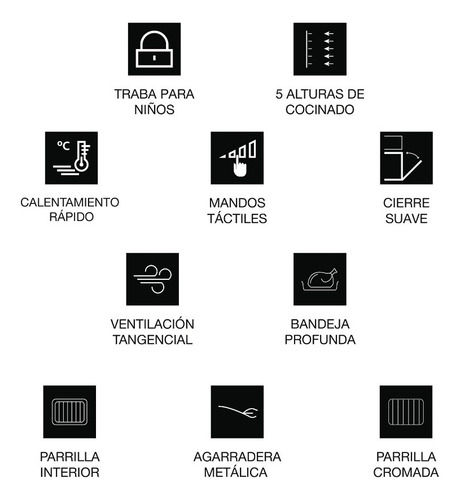 Horno Nodor Multifunción De 60 Cm Y 67 L 10 Funciones Cromadas - Image 9