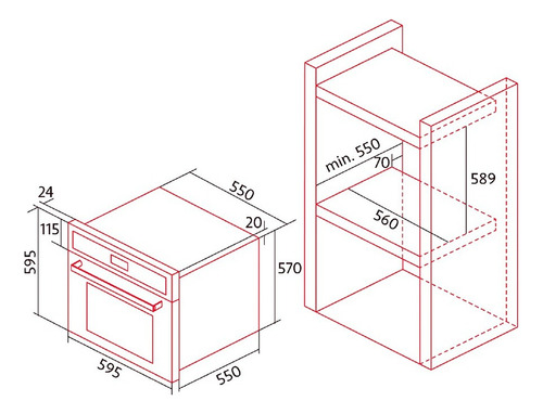 Horno Nodor Multifunción De 60 Cm Y 67 L 10 Funciones Cromadas - Image 10