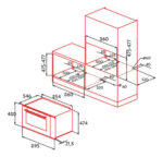 Horno Nodor Multifunción De 90 Cm Y 90 L Eléctrico Efic A Negro - Image 2