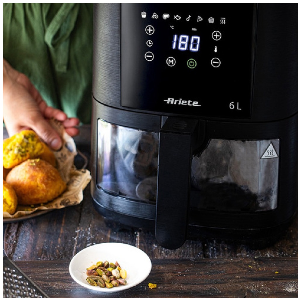 Freidora De Aire Dig. Ariete 6 L - 8 Programas 1300w Negro - Image 3