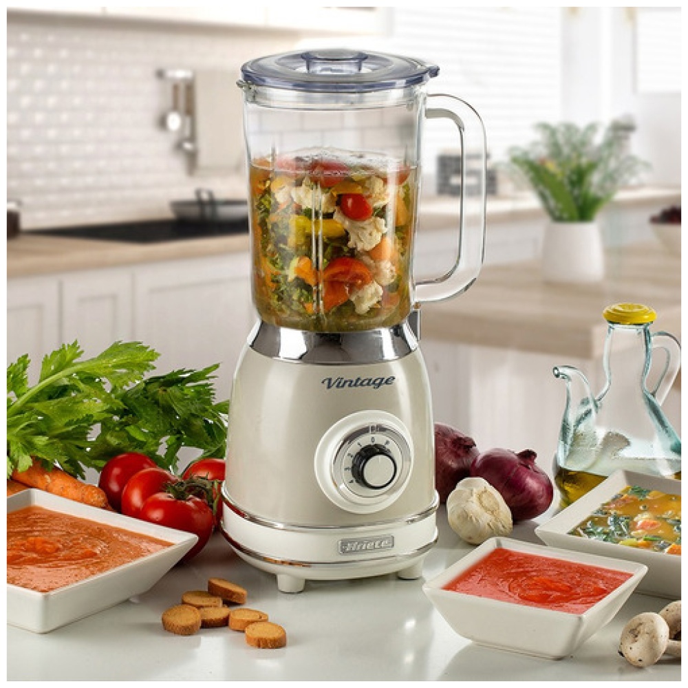 Licuadora Ariete Jarra De Vidrio 1,5 L Vintage Beige - Image 5