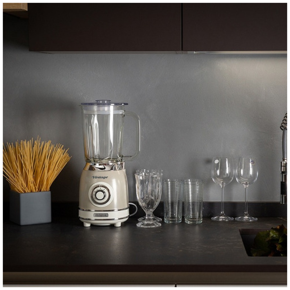 Licuadora Ariete Jarra De Vidrio 1,5 L Vintage Beige - Image 4