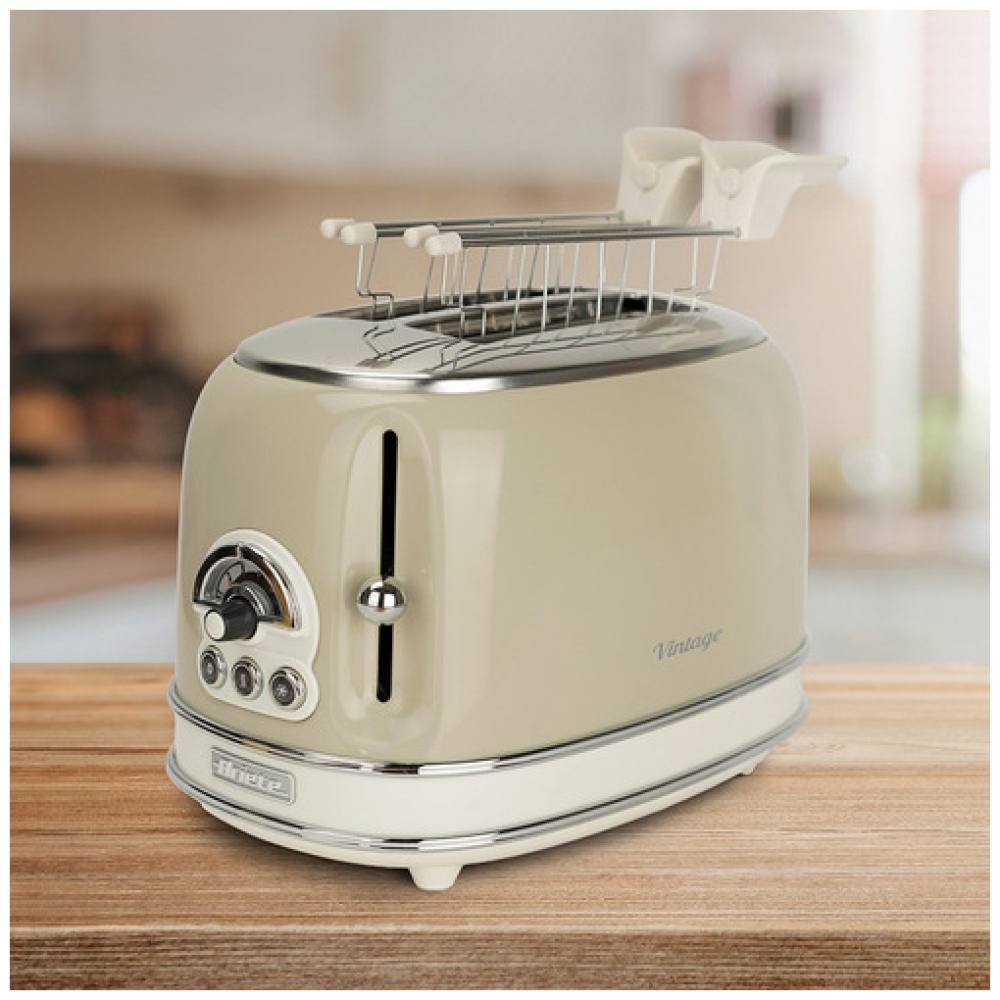 Tostadora Ariete Vintage 2 Rebanadas Bahias Beige - Image 2