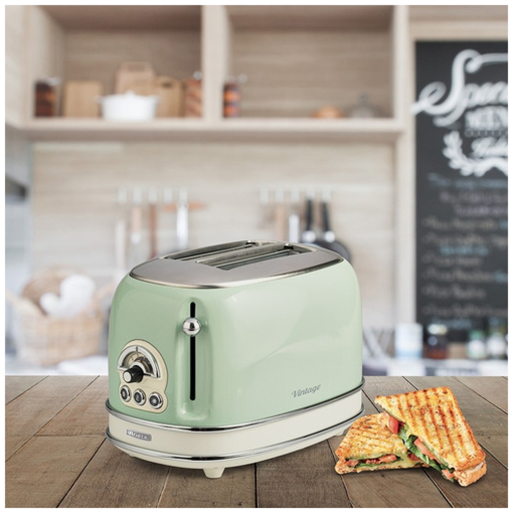 Tostadora Eléctrica Ariete Vintage Green, 6 Niveles, 220 V - Image 2