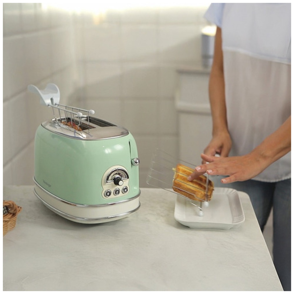 Tostadora Eléctrica Ariete Vintage Green, 6 Niveles, 220 V - Image 9