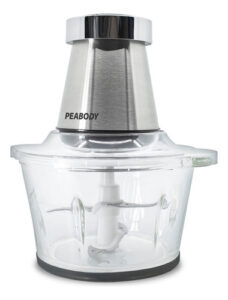 Picadora Peabody Doble Cuchilla Bowl Vidrio Pe-cp20 Plateado