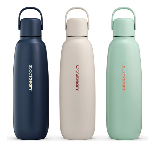 Botella_Termica_Sodastream_Fizzgo_All_Metal_Mint_D_817617-MLA91552732522_092025-O.jpg Botella Térmica Sodastream Fizz&go All Metal 0.9l Mint | Conserva Gas Y Temperatura - Image 4
