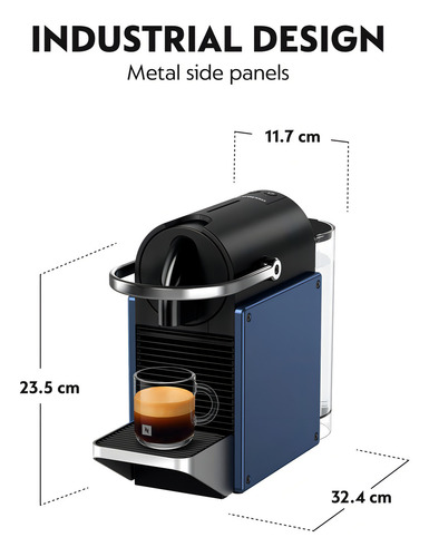 Cafetera Nespresso Pixie Dark Blue D62 Color Azul - Image 2