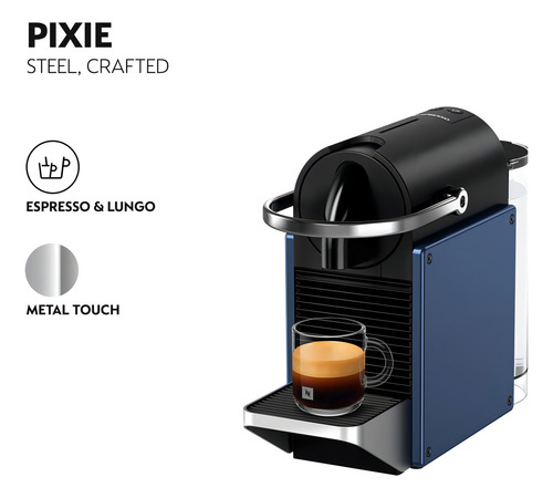 Cafetera Nespresso Pixie Dark Blue D62 Color Azul - Image 3