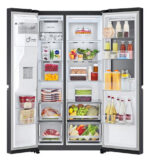 Heladera Con Freezer Inverter LG Instaview Gs77sxtc Color Negro Con Capacidad De 768l - Image 4