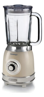 Licuadora Ariete Vintage Jarra Vidrio 1,5l Ehogar Color Beige