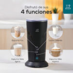 Espumador De Leche Peugeot Arlés Negro 500w 4 Funciones - Image 3