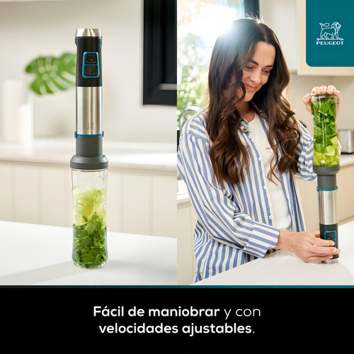 Licuadora De Mano Peugeot Nîmes 500w Inalámbrica Plateada - Image 6