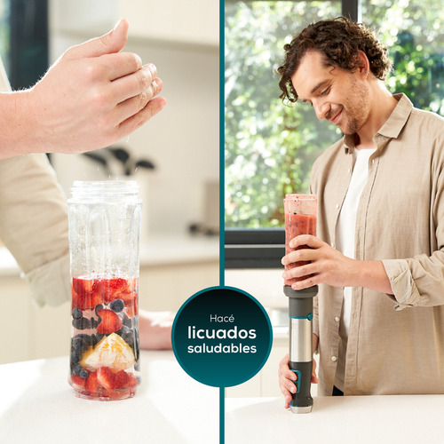 Licuadora De Mano Peugeot Nîmes 500w Inalámbrica Plateada - Image 5