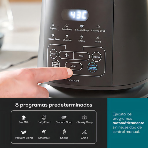 Licuadora Peugeot Bienestar Saint-étienne 2l 800w Negra - Image 7
