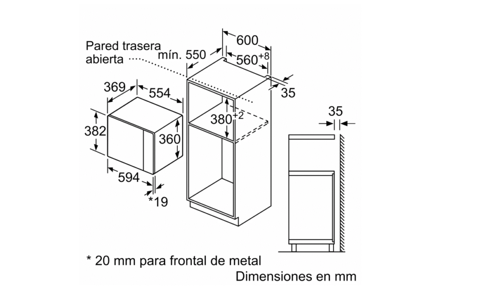 Microondas empotrable con grill Bosch - Image 5