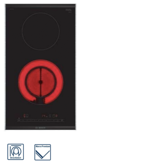 Anafe Vitrocerámico Bosch Dominó | 30 cm | 2 quemadores