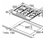 Anafe a Gas Bosch Flame Select | 75 cm - Image 4
