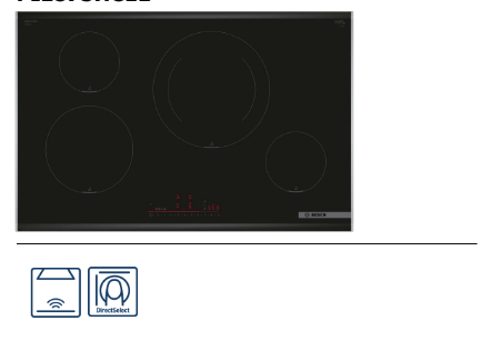 Inducción Bosch 80 cm | 17 niveles de cocción