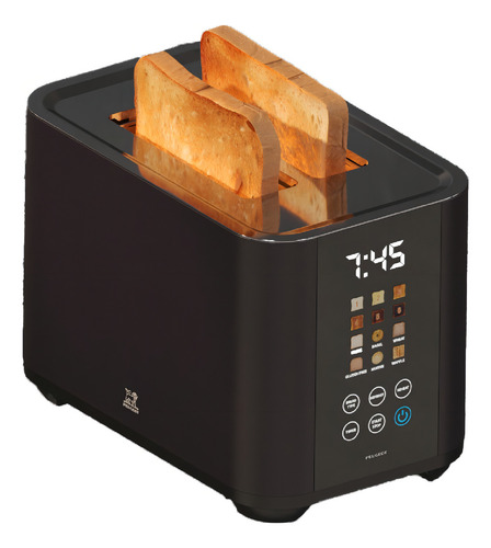 Tostadora Peugeot Desayuno Digital Negra 1000w 2 Rodajas - Image 3