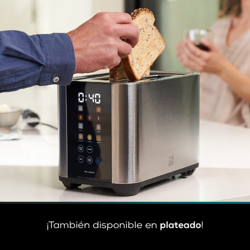 Tostadora Peugeot Desayuno Digital Negra 1000w 2 Rodajas - Image 9