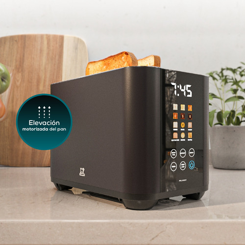 Tostadora Peugeot Desayuno Digital Negra 1000w 2 Rodajas - Image 7