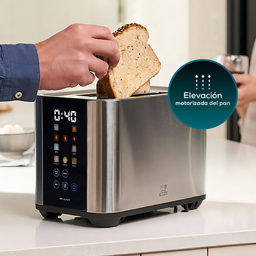 Tostadora Peugeot Desayuno Limoges Plateada 920w 2 Rodajas - Image 4